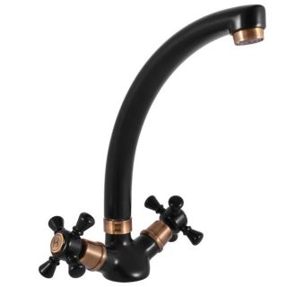 Смеситель для кухни Rav Slezak Morava Retro MK320.5/3CMATSM черный бронза